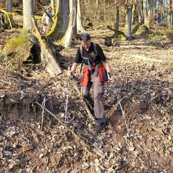 Am Ende noch eine kleine Schwierigkeit für Wolli, damit er nicht aus der Übung kommt.