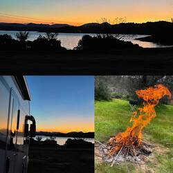 ..bis zum Abend am Lagerfeuer🔥🎶👯‍♀️u. morgens ein schöner Sonnenaufgang🌄🧡