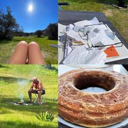 ..etwas Buchhaltung,Kuchen backen,Sonnen,Feuerwache..immer was zu tun..🤣🤣🤣