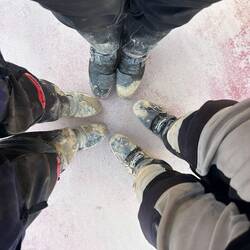 Es war stellenweise etwas schlammig