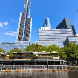 Skyline vom Yarra River aus