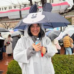 Stylin and profiling with my kiddie Mickey umbrella!