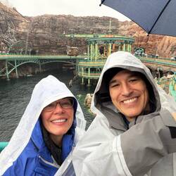 Doing our best to stay dry