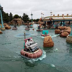 Aquatopia, and yes, we did this in the rain.