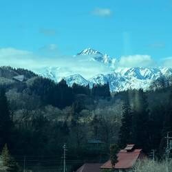 I see the Japanese Alps!!! I'm so happy!