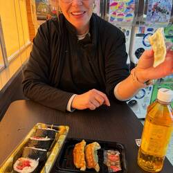 Grocery Store sushi and Gyoza, FANTASTIC!