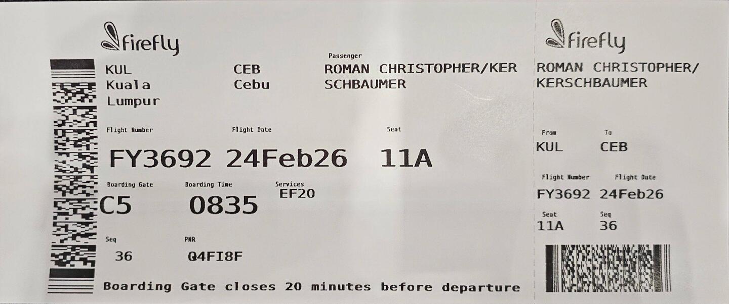 Und wieder mal fliegen.