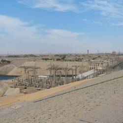 Blick auf den Staudamm