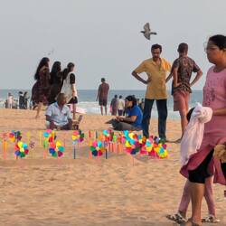 Reges Treiben am Strand