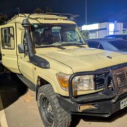 Jeff met us with a LandCruiser. A promise of things to come.