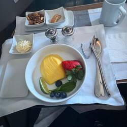 Actual plates, silverware and glasses!