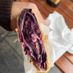 Käse-Blaubeer-Kreation
