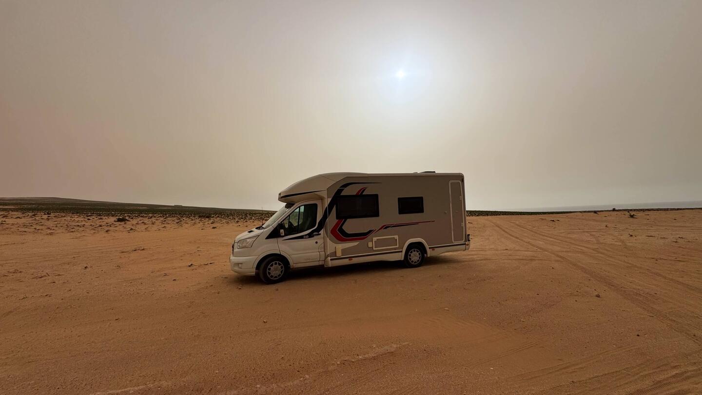 Der erste Stop relativ weit hinten bei den Kitern ✊