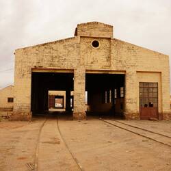 alte Bahnstation in Tolar Grande