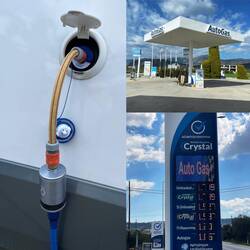 Wasser, Gas und Diesel getankt..