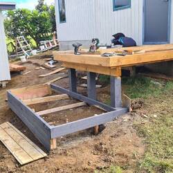 Hochbeet zur Terrassenstütze