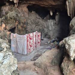 Someone living in an actual cave