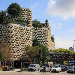 Ein Beispiel für Singapurs krasse Architektur