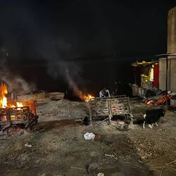 Night time strolls by sacred fires