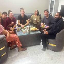 Celebrating April's birthday (we sang to her in 4 languages hehe)