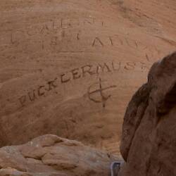 Frühe Graffiti, hier von Fürst Pückler