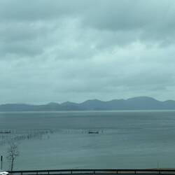 Lake Biwa, just wanted to type Lake Biwa - largest lake in Japan.