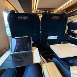 My office for the next two hours! Time to catch up.