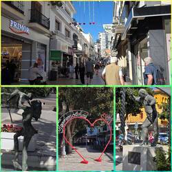 In der Einkaufsmeile