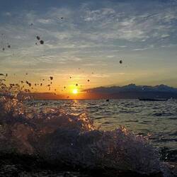 Sonnenuntergänge auf den Philippinen sind unbeschreiblich schön.