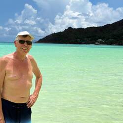 Vit sand och turkos vatten!