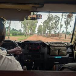 Jeff drove us 3.5 hrs from Kigali. Paved roads turned into dirt roads and real Rwanda