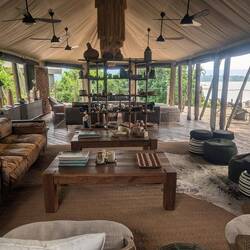 Lakeside tent luxury