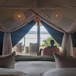 Complete with balcony and mosquito net