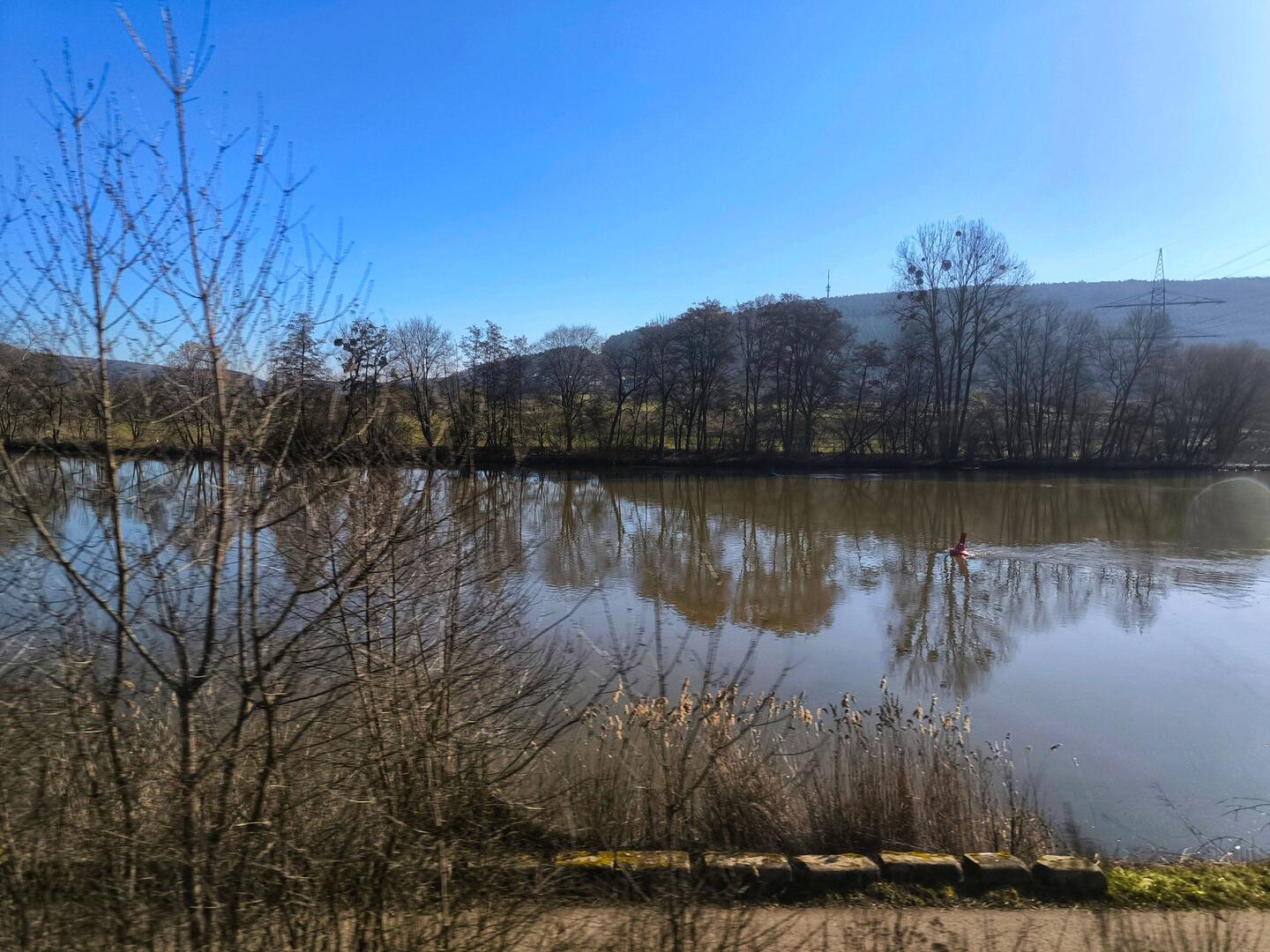 der Main in der Nähe von Karlstadt