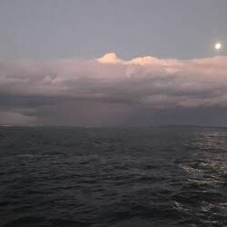 Und hinten schon der Mond