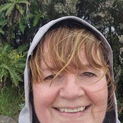 Erschöpft oben angekommen, aber glücklich.