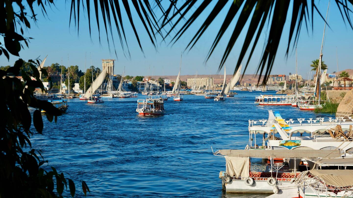 Assuan lebt vom Treiben auf dem Nil