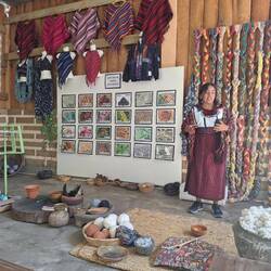 Textile weaving demo