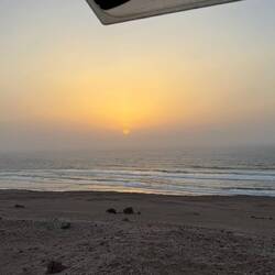 Sonnenuntergang aus dem Auto 😎