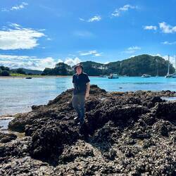 Our first stop, Motuarohia island