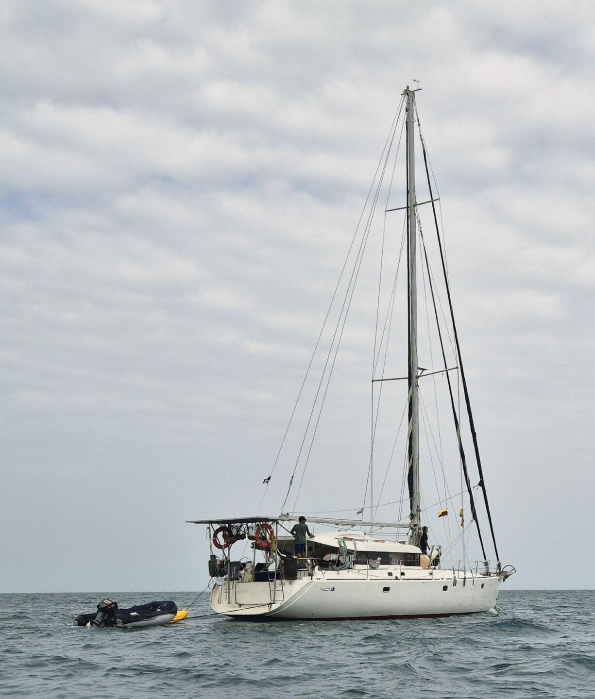 Das 14 m lange Segelschiff Amande
