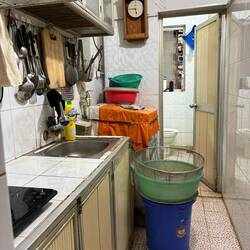 Kitchen and bathroom shared by 2 families, and previously 20