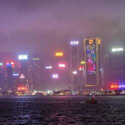 Hong Kong by night
