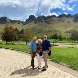 Sav, Beverly and Rick after the meal