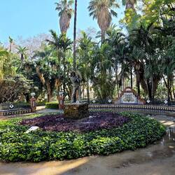 Stadtpark von Málaga wurde im Jahr 1889 geschaffen.