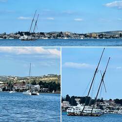 ..ein Segelschiff ist gekentert ⛵️🥴