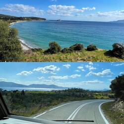 ..dort vorne gegenüber der Mini Insel werden wir uns niederlassen..hier wussten wir das noch nicht 😅