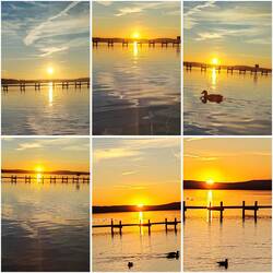 Sonnenuntergang in Steinhude