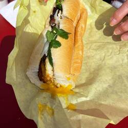 Breakfast banh mi. Missing the pate for more flavor