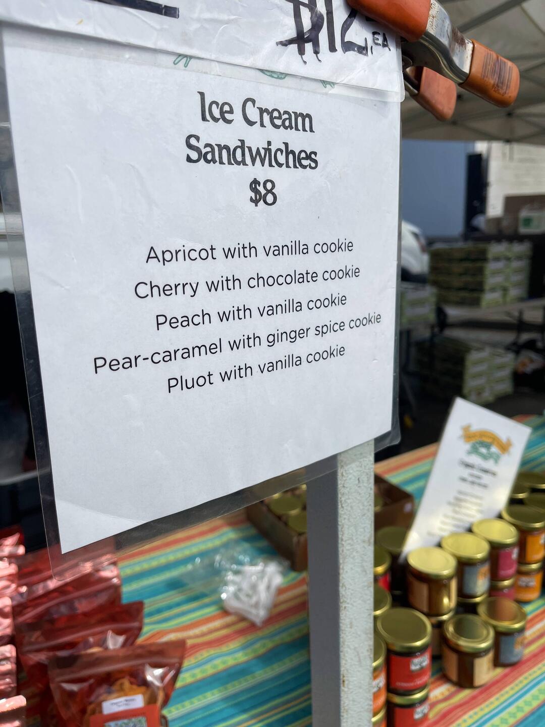 Apricot and cherry. Small. Flavors are muted